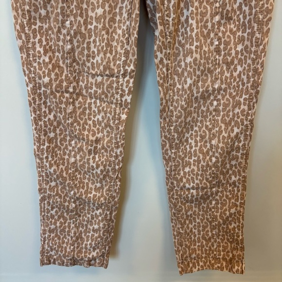 Anthropologie Wanderer Cropped Utility Pants‎ Animal Print Size 28 - Picture 4 of 13